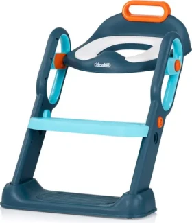 CHIPOLINO Záchodové prkénko se žebříkem Flippy Blue (STPFL0252BL)