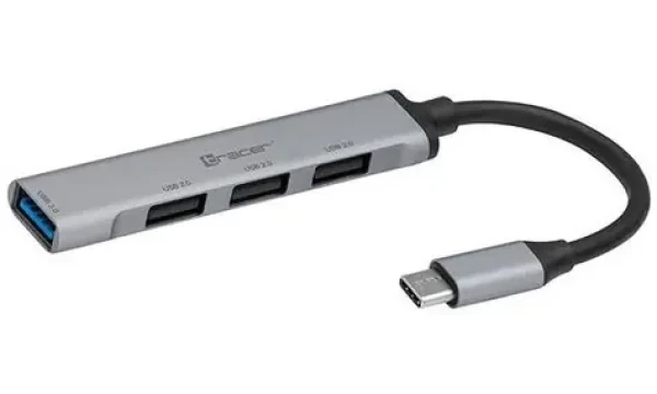 Tracer H40 / USB-C hub / 4 porty / hliníkové tělo (TRAPOD46999)