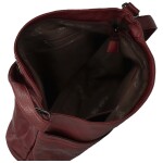 Módní dámská koženková crossbody kabelka Blandina new, vínová
