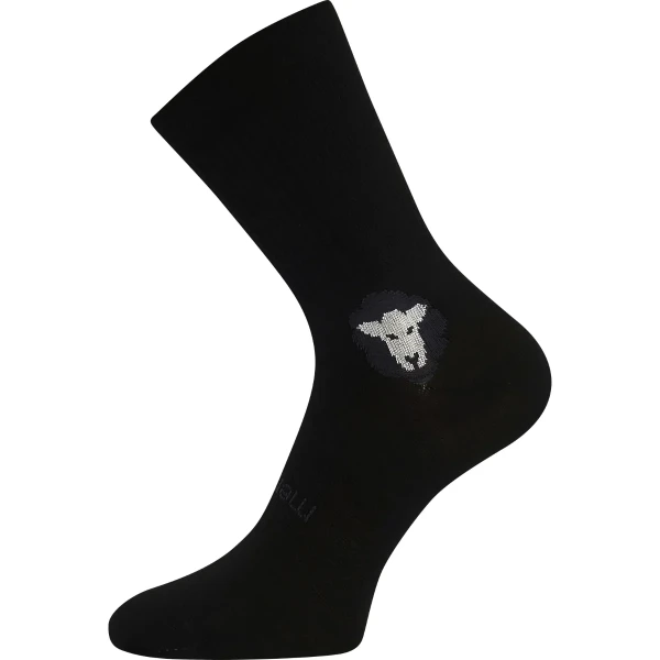 VOXX Ponožky anatomicky tvarované z merino BAREFOOTAN s ionty stříbra ČERNÉ (3 páry) 43-46 124975