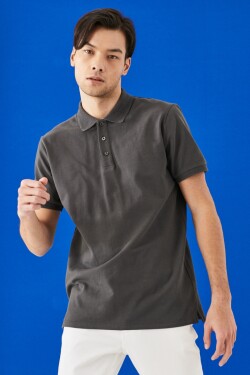 ALTINYILDIZ CLASSICS Pánské tričko rolovacím límcem ze 100% bavlny Slim Fit Slim Fit rolákem krátkým rukávem.