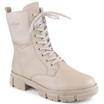 Pohodlná zateplená kožená obuv Rieker W RKR613 beige 40