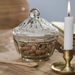 Ib Laursen Skleněná dózička Clear Glass, čirá barva, sklo