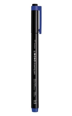Tombow Fineliner MONO drawing pen, 0,35mm - modrá