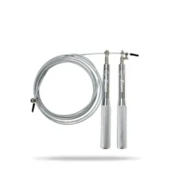 Švihadlo Metal Jumping Rope Silver - GymBeam (šedá) (40192-1-silver)