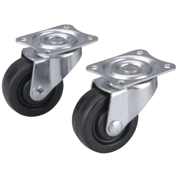 EXTOL CRAFT 956011 Kolečko pojezdové, 40mm, otočné, tvrdá pryž, 20kg, sada 2ks