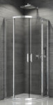 SanSwiss TOPR500805022 Sprchový kout čtvrtkruhový 80×80 cm, aluchrom/durlux