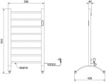 MEXEN - Oso elektrický sušák na ručníky 910 x 500 mm, 200 W, bílá W304-0910-500-00-20