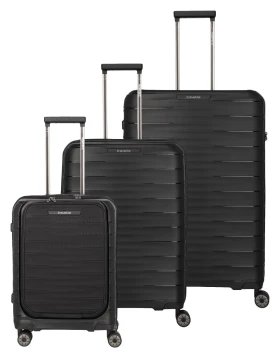 Travelite Mooby S,M,L Front pocket Black S: 44 l / M: 73/80 l / L: 106 L TRAVELITE-76841-01