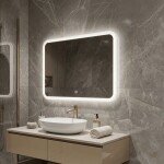 REA - Zrcadlo LED 80x60cm TOP-3 HOM-01522