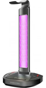 PREYON Heron Beak RGB Stojánek na sluchátka / 2xUSB / 3.mm jack / RGB LED (13123160)