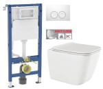 GEBERIT DuofixBasic s bílým tlačítkem DELTA21 + WC INVENA PAROS + SEDÁTKO 458.103.00.2 21BI RO1