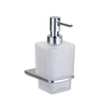 Kielle - Vega Dávkovač mýdla s držákem, matné sklo/chrom 40118000