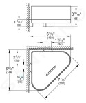 GROHE - Selection Miska do sprchy s držákem, rohová, chrom 41038000