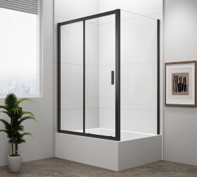 POLYSAN - DEEP BLACK obdélníkový sprchový kout 1200x900 L/P varianta, čiré sklo MD1216B-02