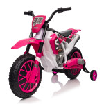 Mamido Dětská elektrická motorka XMX616 růžová | EVA kola | 12V 7Ah
