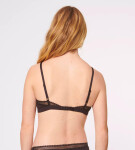 Dámská podprsenka GO Ribbed R Bralette - BLACK - černá 0004 - SLOGGI BLACK L