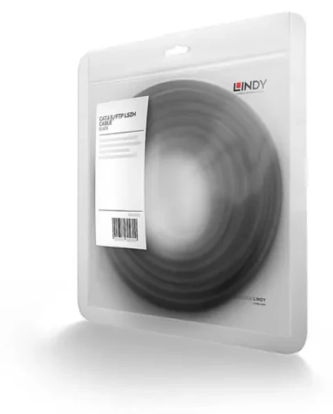 Lindy černá / Patch kabel / Cat6 S/FTP / RJ45-RJ45 / 30 m / PIMF / LSZH (45610)