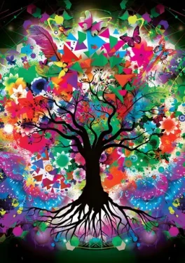 YAZZ Puzzle Barevný strom
