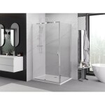 MEXEN/S - Exo sprchový kout dveře křídlové 125 x 85, transparent, chrom 819-125-085-01-00