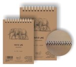 SM.LT Skicák s přírodním papírem Natural Brown SMLT A4 135 g, 80 listů