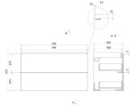 CERSANIT - Skříňka pod umyvadlo LARGA 100, antracit, montáž, FSC MIX70% SGSCH-COC-007574 S164-038