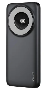 USAMS PB62 černá / Powerbanka / 10000 mAh / MagSafe bezdrátové nabíjení / PD + QC 3.0 (10KCD17101)