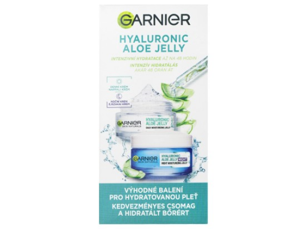Garnier Hyaluronic Aloe Jelly Duopack denní a noční krém 2x50 ml