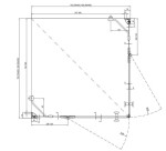 RAVAK - SmartLine Rohový sprchový kout SMSRV4-80, 79-80 cm, čiré sklo/chrom 1SV44A00Z1