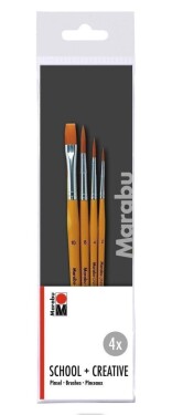 Marabu Sada štětců School + Creative 4 ks