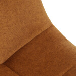 Jídelní židle, žlutá, sametová látka, DCL-X7015 YEL2