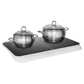 Medion LIFE MD18493 černá / Dvojitá indukční varná deska / 3500 W / 2x 20 cm / dotykové ovládání (50079022)
