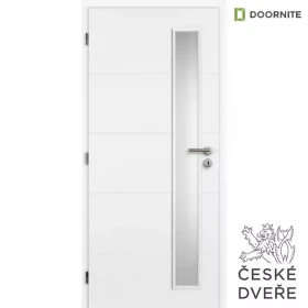 Interiérové dveře Quatro Vertika Sklo Bílé 90L