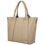 Trendy dámská kožená kabelka do ruky Rosalyn, béžová