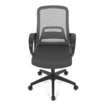 Kancelářská židle, houpací mechanismus, šedá síťovina, KA-S3015 GREY