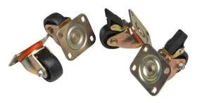 Equip Kolečka pro rack Basic/DF černá / Kolečka / otočná / výška 75 mm / sada 4 ks (EZW-2)