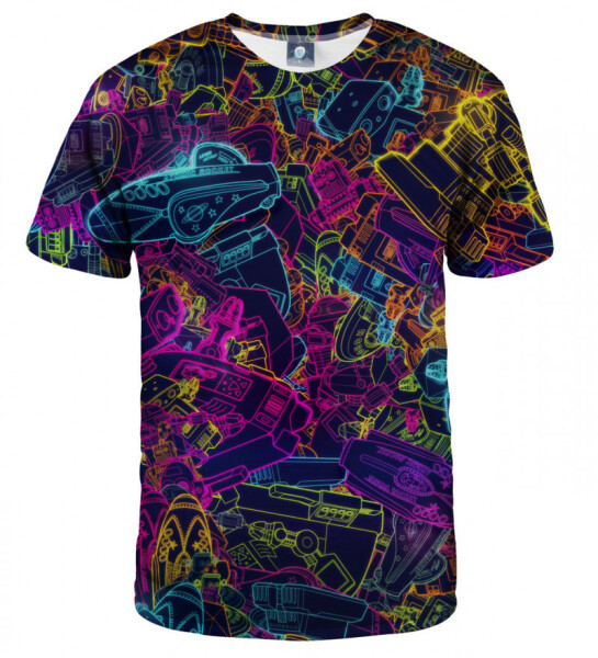 Aloha From Deer Neon Robo T-Shirt TSH AFD771 Purple