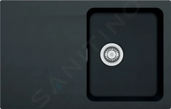 Franke Tectonitový dřez OID 611-78, 78x50 cm, černá 114.0288.588
