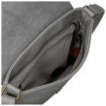 Trendy dámská koženková crossbody kabelka Ada, šedá