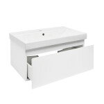 Koupelnová skříňka s umyvadlem SAT B-WAY 79x30x45 cm bílá lesk BWAY80WU1 BWAY80WU1