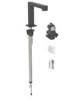 GEBERIT - Brenta Elektronický umyvadlový ventil, napájení z generátoru, easy to clean, matná černá 116.195.14.1