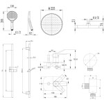Kielle - Harmonia Sprchový set s baterií pod omítku, pro 2 spotřebiče, s příslušenstvím EcoSpare a tělesem, chrom 20623SP70
