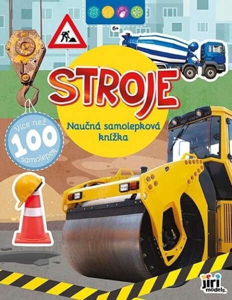 Naučná samolepková knížka Stroje