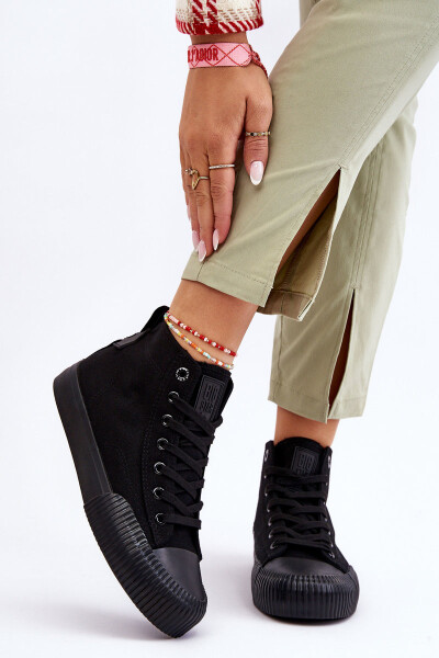 Dámské vysoké tenisky Big Star Fabric LL274444 Černé 37