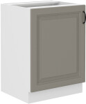 Spodní skříňka Stilo 60 D 1F BB Barva korpusu: Bílá, Barva dvířek: Clay Grey