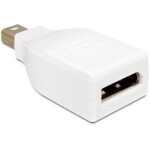 Delock adaptér Displayport mini samec Displayport samice, bílý (65239)