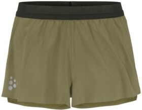 Craft Pro Hypervent 2 Split Short 1914586-664000 - Běžecké šortky CRAFT PRO Hypervent Split 2 - zelená Velikost textilu: XXL