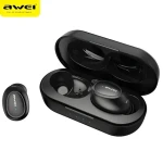 Awei T16 černá / Bezdrátová sluchátka / TWS / Bluetooth 5.0 / bezdrátové dobíjecí pouzdro / IPX4 (T16)
