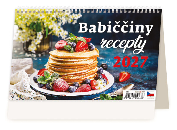 Stolní kalendář 2027 Helma Babiččiny recepty