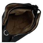 Trendy dámská koženková crossbody kabelka Denissa, černá